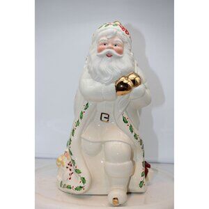Cookie Jar - Lenox - Santa Skates to a New Millennium